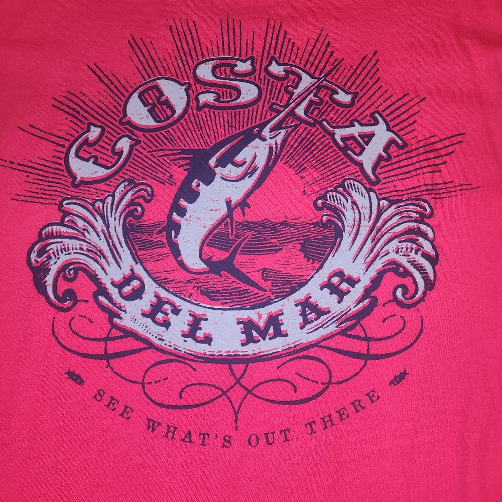 Costa Del Mar Tshirt Mens XL Hot Pink